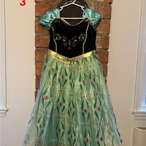 Kids Princess Costume Dress - Green and Black